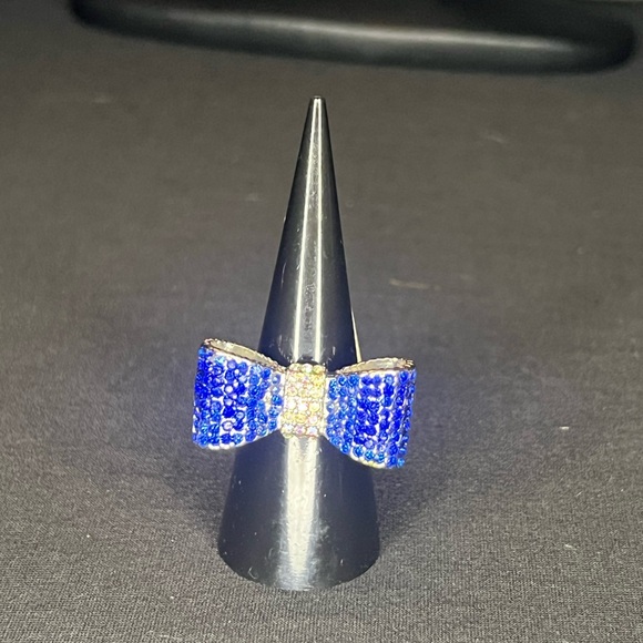 Elegant Blue and Multicolor Bow Hair Clips - Picture 7 of 8